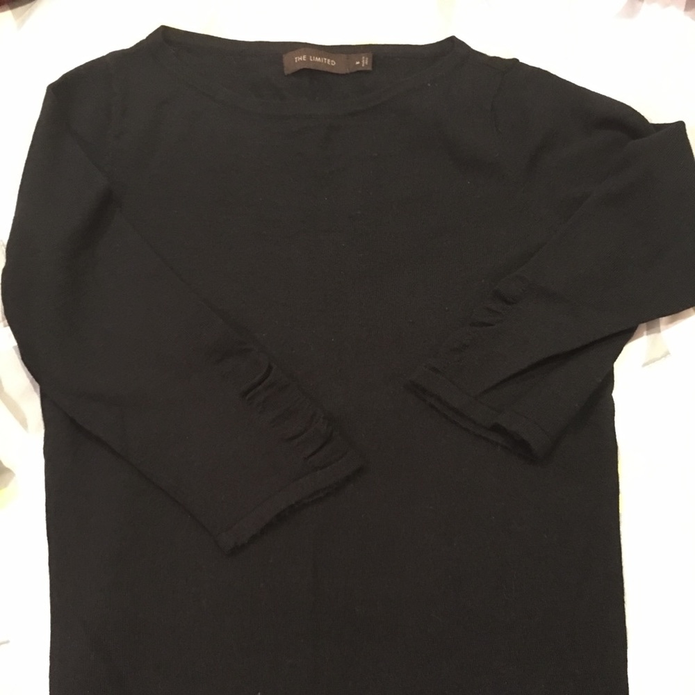 Limited black 3/4 sleeve sweater. Soft and cozy!